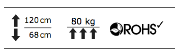 KON19 1 søyle elektrisk hev/senk