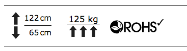 KON11 3 søyle elektrisk hev/senk