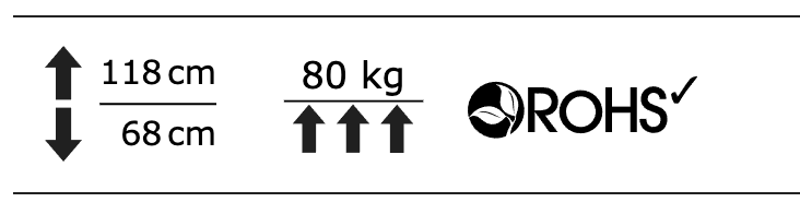 KON33 Elektrisk hev/senk kontorbord
