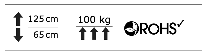 KON43 Elektrisk hev/senk kontorbord