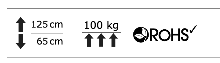 KON43 3-søyle elektriks hev/senk stativ