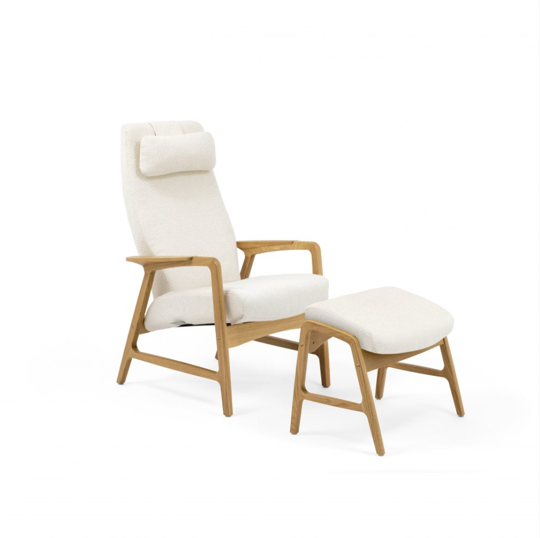 Crew fotskammel fra Helland Møbler