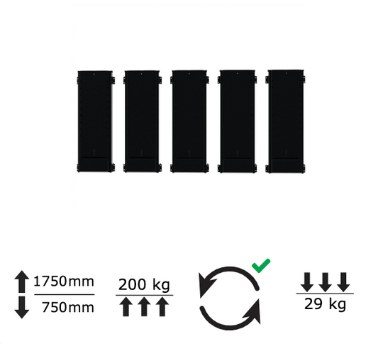 Lift løsning for store skap eller skjermer
