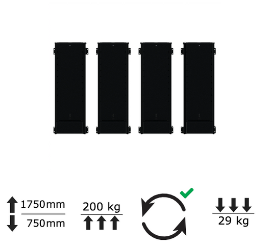Lift løsning for store skap eller skjermer